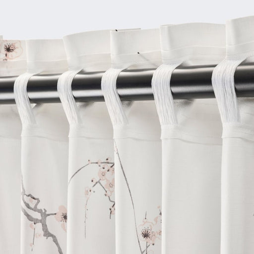 RITVA curtains with tie-backs, 1 pair, white, 145x250 cm (57x98) - IKEA CA