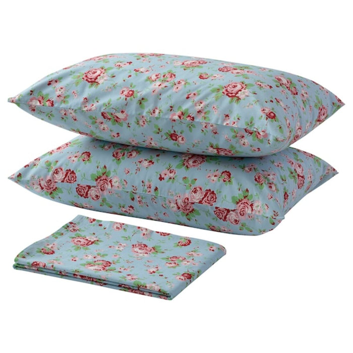 cotton flat sheet and 2 pillowcase set from IKEA 20494939        