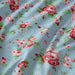 Close-up of turquoise  cotton flat sheet from IKEA 80494309