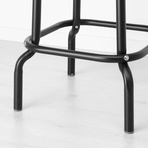 Digital Shoppy IKEA Bar stool, black63 cm , The seat module features a cushioned top and open storage compartment below. 10352247