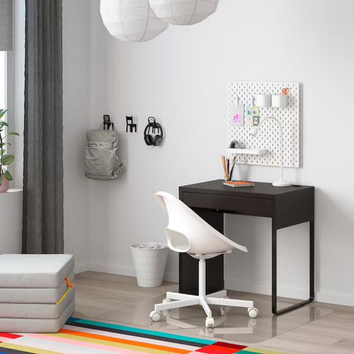 Stylish black-brown IKEA desk with a unique and eye-catching design for a trendy workspace 20354279
