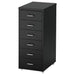 Digital Shoppy IKEA Drawer unit on castors, black, 28x69 cm (11x27 1/8 ") 00341971