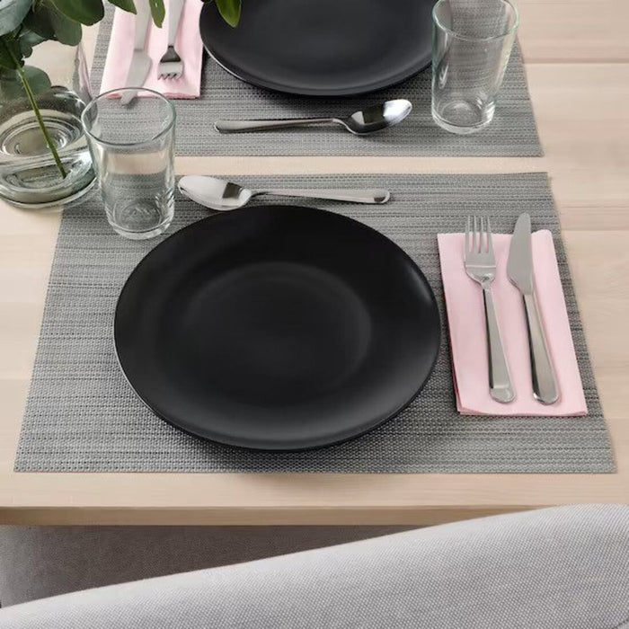 Digital Shoppy IKEA Plate, matt dark grey26 cmdinner plates-mandi plate-plate set-lunch plate-designer steel plates-snacks plates online- Digital Shoppy-80479714