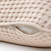 An image of an IKEA cushion cover with a light beige color showcasing its soft texture and hidden zipper-00500446