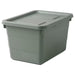 An IKEA box with a lid, perfect for storing items such as clothes, toys, or books in a neat and organized manner.