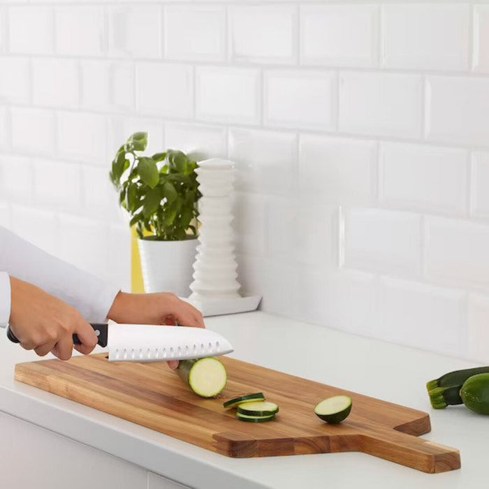 An IKEA bamboo chopping board designed for use in any kitchen, no matter the size or style.