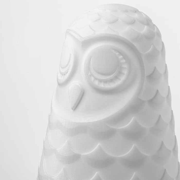 The body of the IKEA White Owl LED Table Lamp, made with high-quality materials and a stylish white finish, perfect for any decor  90457226