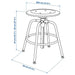 Digital Shoppy Stylish and functional IKEA Stool (36x36x4)cm for your home decor 90363652