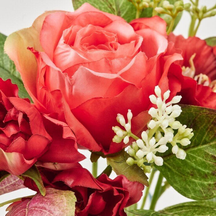 Digital Shoppy IKEA Artificial bouquet, in/outdoor pink/red, 34 cm (13 ½ ")-artificial flower decoration-artificial flowers wholesale-artificial rose flower-digital -shoppy -80506661