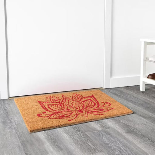 Digital Shoppy IKEA  Door mat, natural/red, natural, 40x70 cm (1 ' 4 "x2 ' 4 ")-best door mats for home-door mats for bathroom-rubber door mat-stylish door mats-door mat design,  40x70 cm 60391623