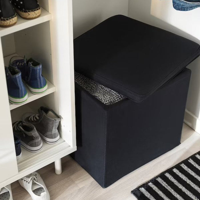 Digital Shoppy IKEA  Footstool with storage,foot stool price, foot stool online, foot stool for desk,  Ransta black 20266683