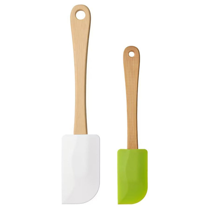Digital Shoppy IKEA Spatula, set of 2, bamboo/silicone white/green -ikea spatula turner-ikea spatula wood-kitchen accessories-spatula silicone--online price-digital-shoppy-20498273
