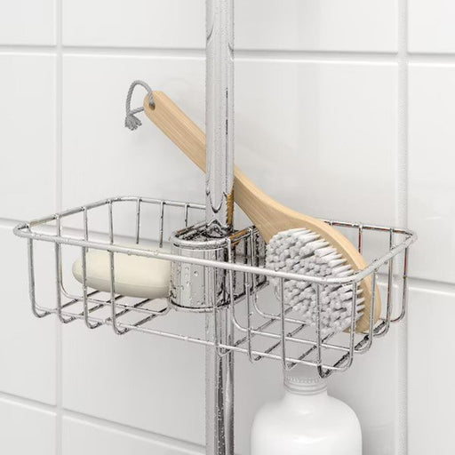 An IKEA shower shelf with a sleek and modern design, perfect for bathroom organization 50328590