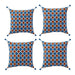 Digital Shoppy IKEA Cushion cover, geometric/brown blue/white, 50x50 cm (20x20 ") -buy Removable, Decorative, Cushion, Pillow, Room decor, Protection, Colors, Patterns, Designs, Easy to clean or replace-70511677