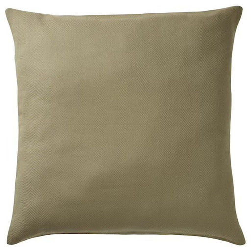 A simple yet elegant cushion cover in  light grey-green, crafted from durable and easy-to-clean material-50511579