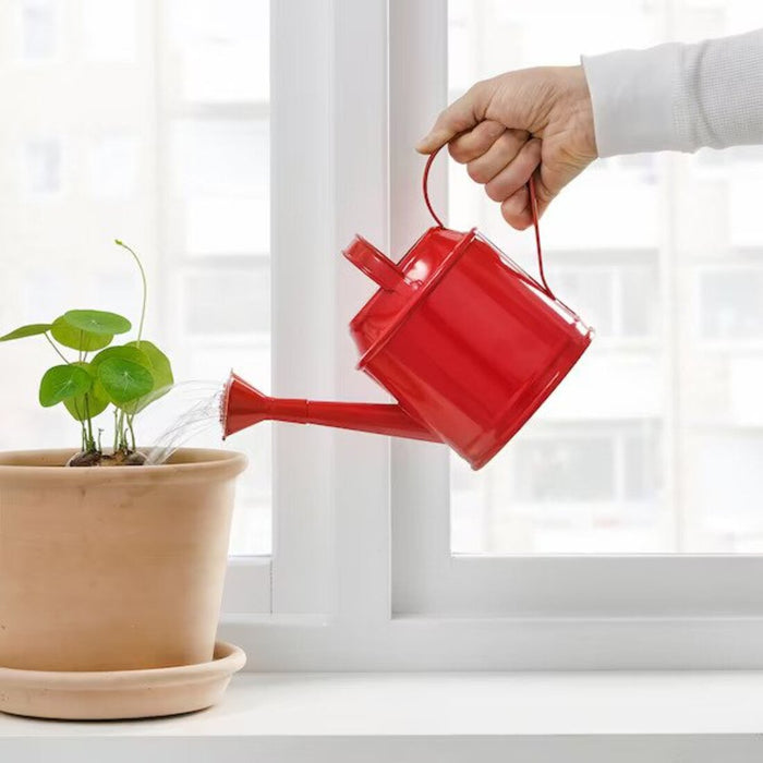 Digital Shoppy IKEA Watering can,price, online, indoor/outdoor red 1 L , A close-up of the spout of an IKEA Indoor/Outdoor Red Watering Can, with its durable and easy-to-use design making it perfect for both indoor and outdoor gardening. 60511437
