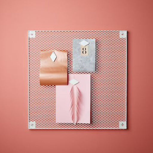 Wall-mounted memoboard with magnetic accessories for room organization 