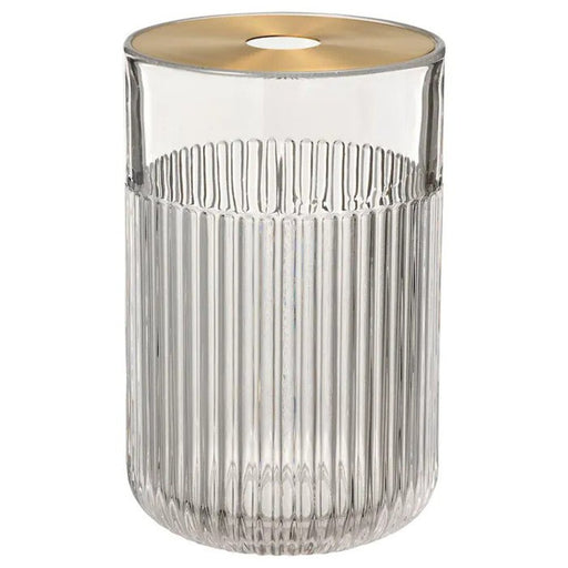 An industrial chic IKEA vase and metal insert, perfect for modern home decor.