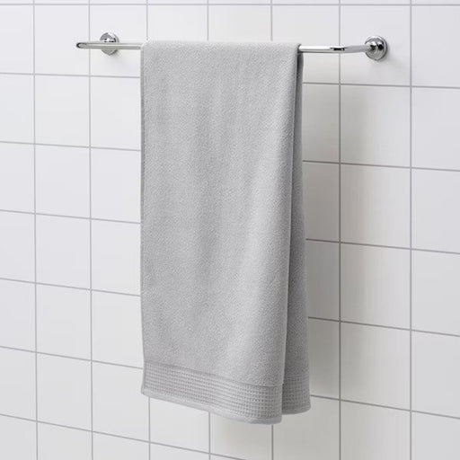 A soft, absorbent bath towel in white from IKEA, sized at 70x140 cm