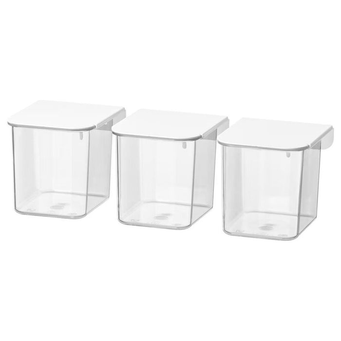  IKEA Container with lid (Pack of 3 )price online storage boxes storage organise digital shoppy storage online box kitchen with lid 60346923 40335911