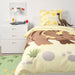 A cozy-looking bed with a colorful duvet cover and matching pillowcase from IKEA 40488937 60464110