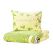 A photo of IKEA's duvet cover and pillowcase, Light Green ( Tyrannosaurus Rex/Triceratops/yellow )  60464110 