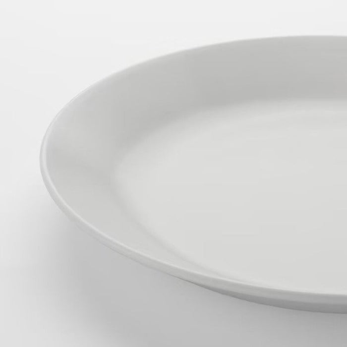 Digital Shoppy IKEA Tempered Opal Glass Dinnerware Plates and Bowls, (White, 25 cm, 6 Pieces) 10258914 dishes delicious dinner online price 