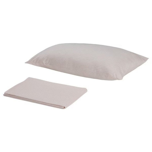 Pink cotton flat sheet and pillowcase from IKEA  40454796
