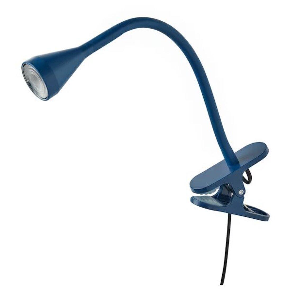 IKEA NÄVLINGE LED clamp spotlight, dark blue Digital Shoppy