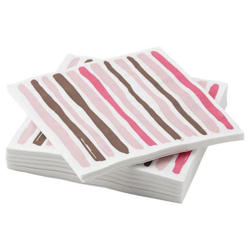 Digital Shoppy IKEA Paper napkin, pink, 33x33 cm ,online, price, decorative napkins, (pack of 30) 60474388