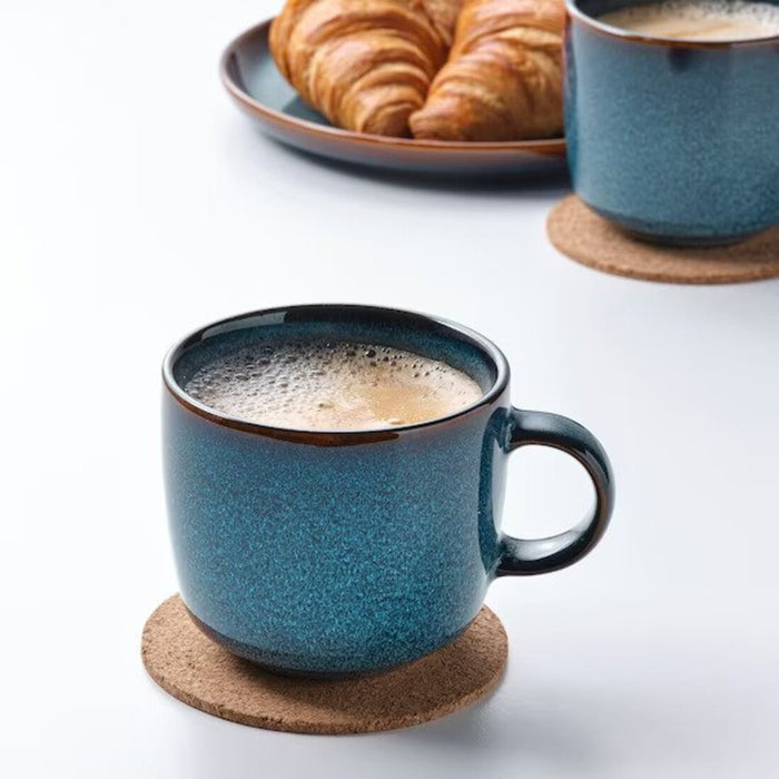 Digital Shoppy Upgrade your beverage experience with the stylish and practical blue mug from IKEA, designed to hold 37 cl of your favorite hot drink. 20503627