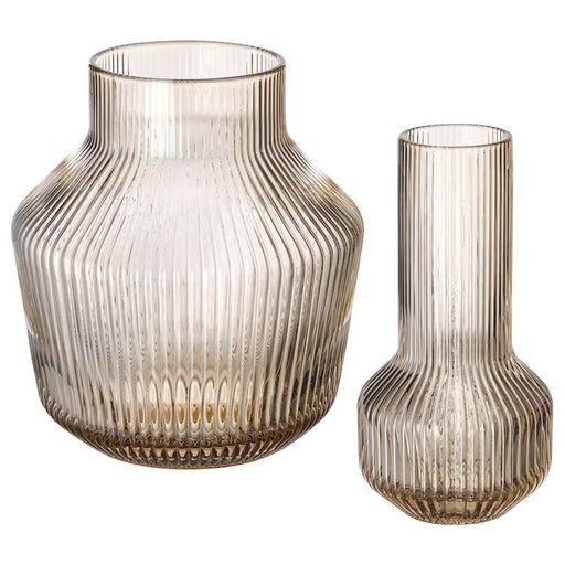Digital Shoppy IKEA Vase, set of 2, light brown light-brown-decor-plant-unique-online-low-price-digital-shoppy-40513282