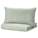 A photo of  IKEA Duvet cover and 2 pillowcases, green/dotted, 240x220/50x80 cm (94x87/20x32 ")   90522463