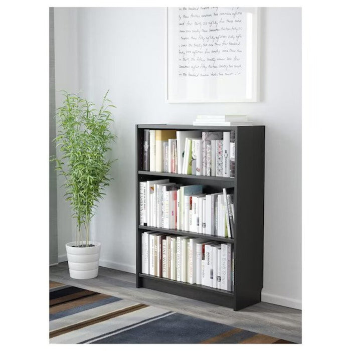 Black bookcase from Ikea, adding a clean and modern touch to any space40351581