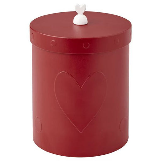 Digital Shoppy IKEA Tin with lid, dark red storage food decorative container online digital shoppy 80530492 