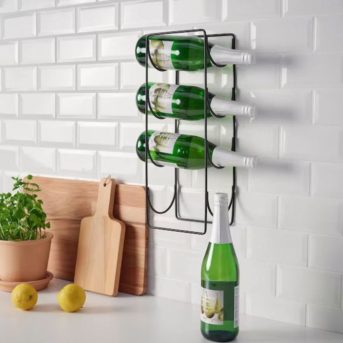 Digital Shoppy IKEA 4-bottle wine rack, black, Wall Mount,  Bar Furniture, Furniture Store, Online in India at the best prices 20540168