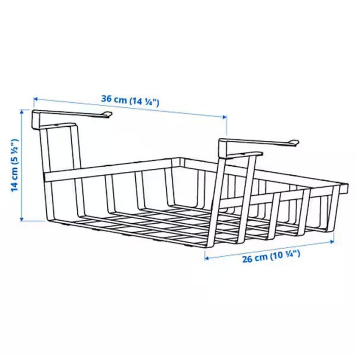 Digital Shoppy IKEA Clip-on basket, 36x26x14 cm Buy, for under shelf , storage , Home & Kitchen, cabinet , Shelf Drawer, Simplify your life with IKEA's clip-on basket. This easy-to-use basket clips onto any shelf or table, providing efficient and convenient storage for all your essentials. 50534401