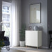 Digital Shoppy A white IKEA cabinet with two doors and two shelves, measuring 70x25x70 cm. 10334606