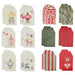 IKEA Santa Claus pattern gift tags, featuring red, green and white designs 50528792