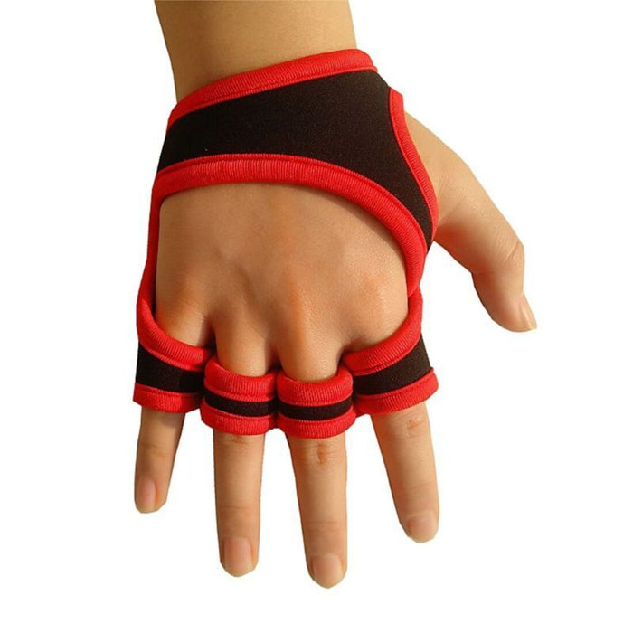 Digital Shoppy Weight Lifting Training Gloves Women Men Fitness Sports Body Building Gymnastics Grips Gym Hand Palm Protector Gloves protector elastic comfort pain digital shoppy X001NT3R55