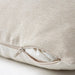 An image of an IKEA cushion cover with a light beige color showcasing its soft texture and hidden zipper-50492632