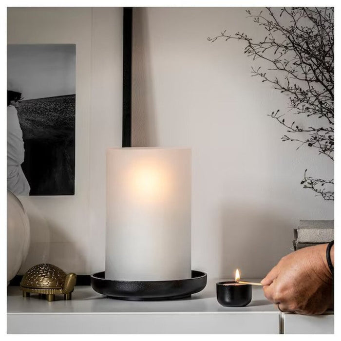 Bring a touch of nature into your home with this earthy tealight holder from IKEA. The organic shape and material will add a rustic charm to any space 70510625
