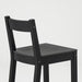 Digital Shoppy IKEA Bar stool with backrest, black, 75 cm online black backrest home digital shoppy 90369531