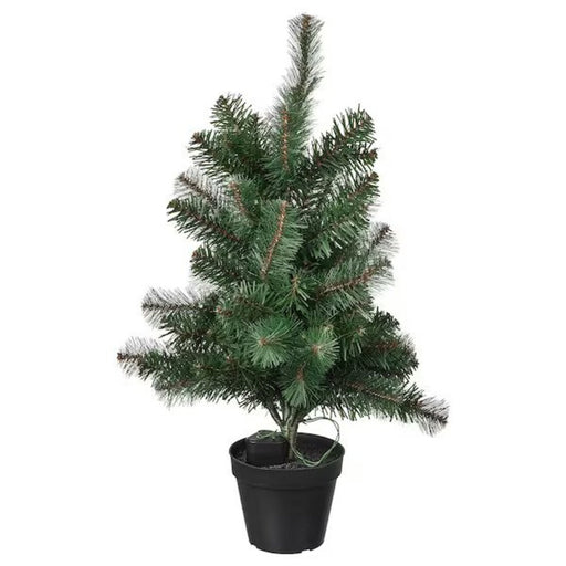 Digital Shoppy IKEA Artificial potted plant with LED, battery-operated/Christmas tree green, 12 cm (4 ¾ ") decoration christamas online home lighting 60530964
