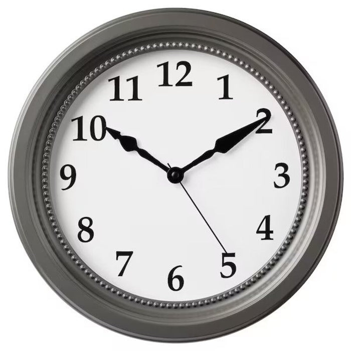 A classic IKEA wall clock with a round face and black hands 30391912
