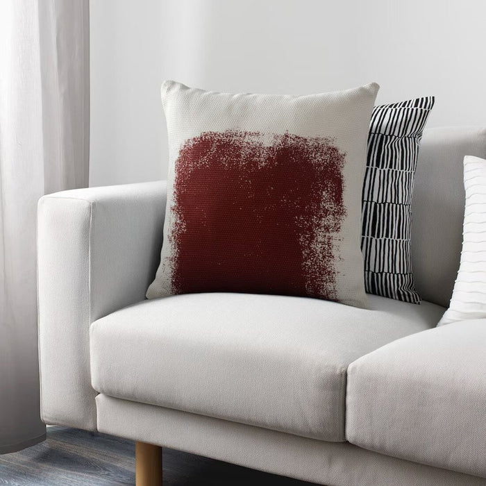 Digital Shoppy IKEA Cushion cover, white/red, 50x50 cm cushion clean cover home decor digital shoppy 70444409