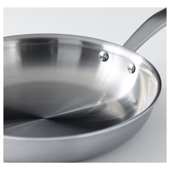 Digital Shoppy IKEA Frying pan, stainless steel/grey, 24 cm hob stainless steel dishwasher frying pan digital shoppy 90324552