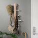 A clutter-free entryway with the Ikea vertical hook rack holding coats and bags 20528345