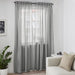 Solid black IKEA curtain with tab top20390734