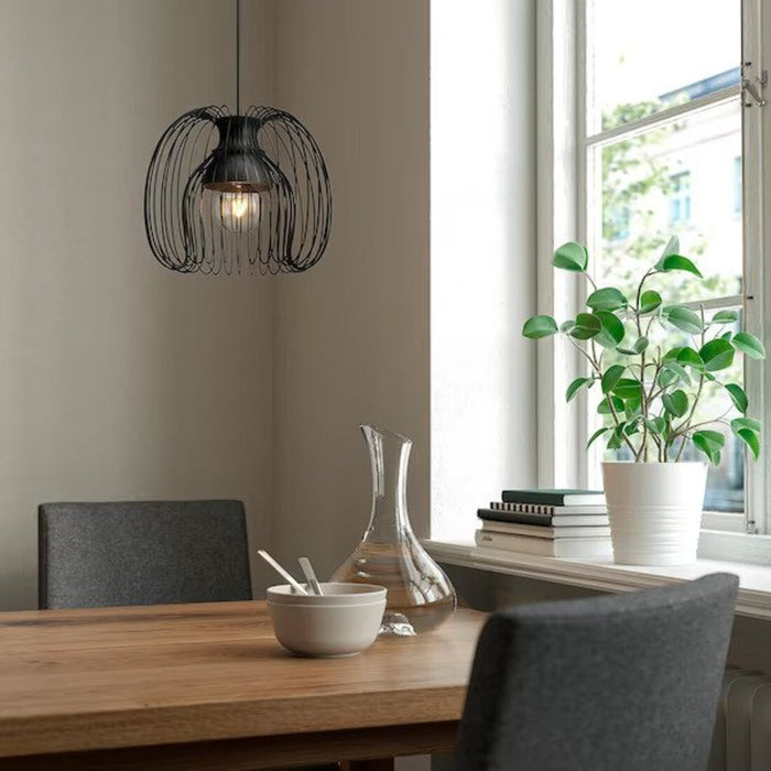 Digital Shoppy IKEA Pendant lamp shade, black, online, price, lamp shade, lighting, 32 cm 70516000